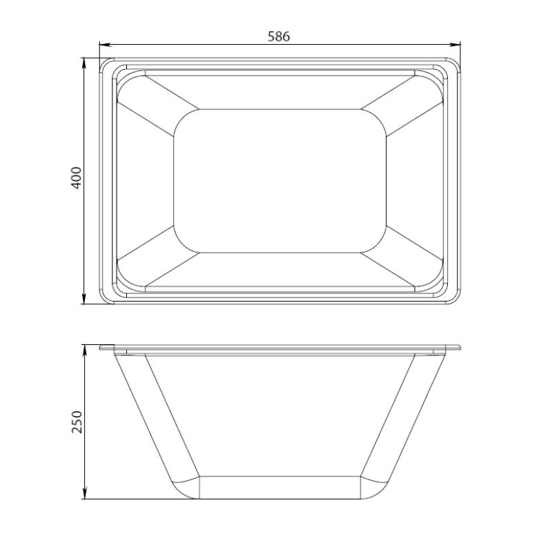 Контейнер для ванны AM.PM Gem W90A-070-070W-C с крышкой Белый