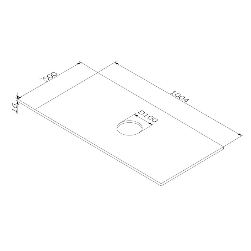 Столешница под раковину AM.PM Func 100 M8FST1001WG Белая глянцевая