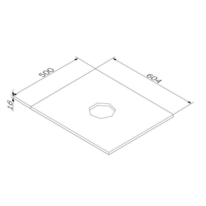 Столешница под раковину AM.PM Func 60 M8FST0600WM Белая матовая