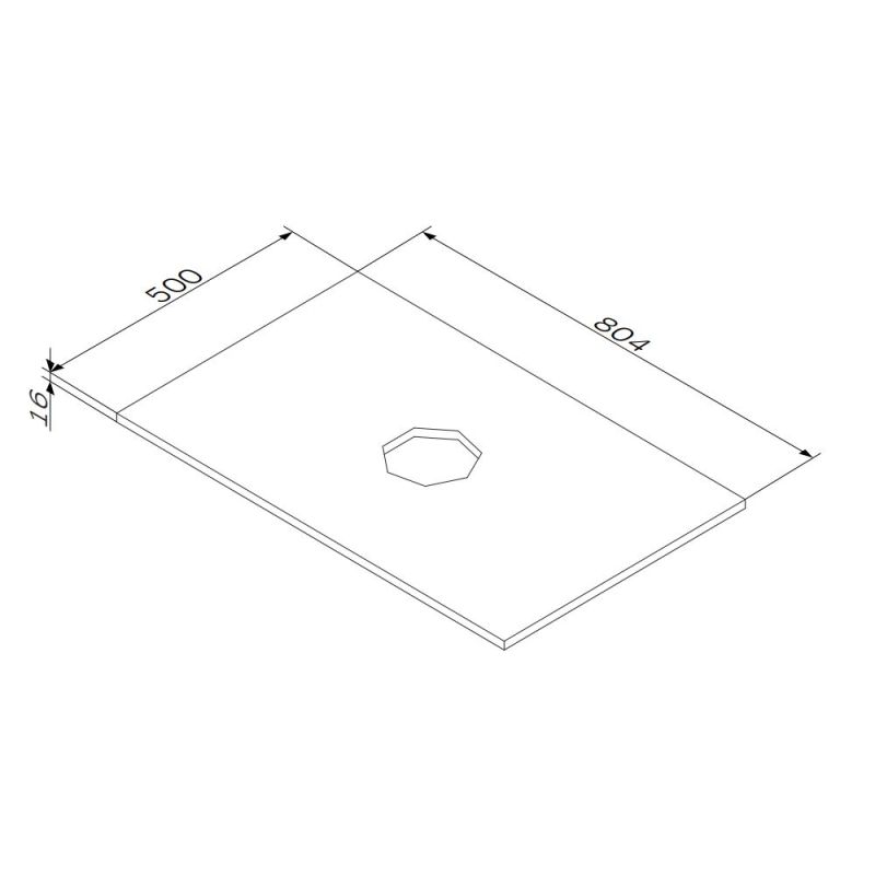 Столешница под раковину AM.PM Func 80 M8FST0800WM Белая матовая