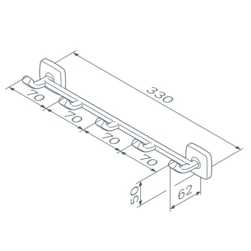 Крючки для полотенец AM.PM Gem A9035900 Хром