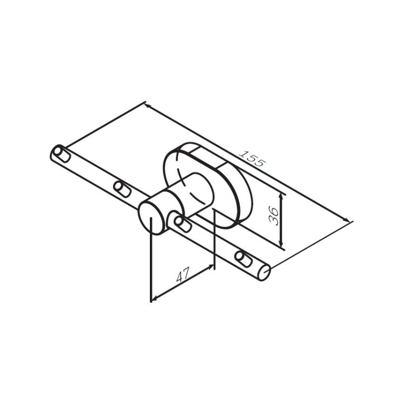 Крючок для полотенец AM.PM Sense L A7435900 Хром