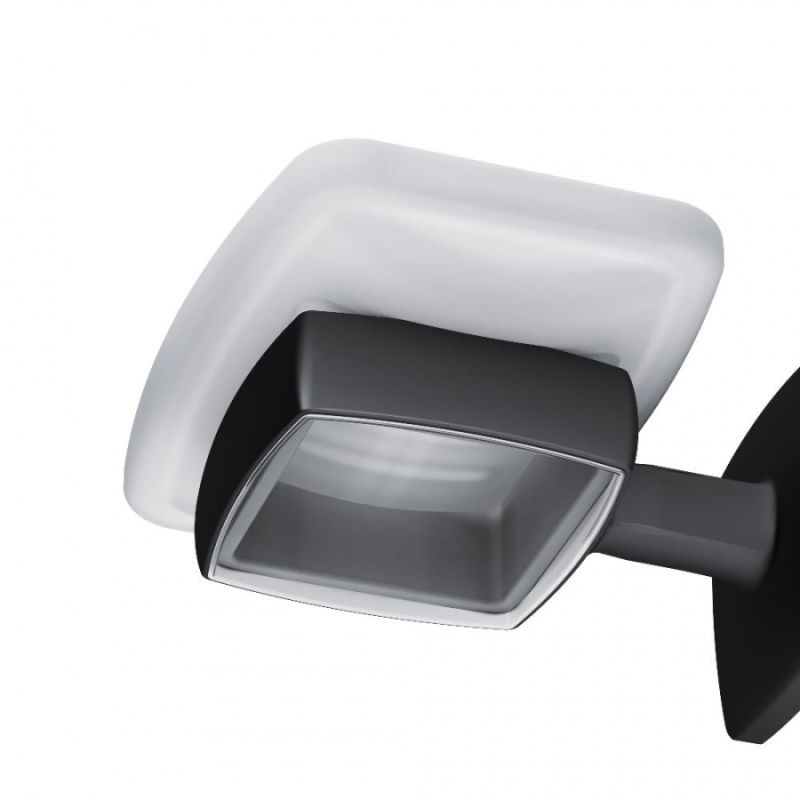 Мыльница AM.PM Gem A9034222 Черная Белая