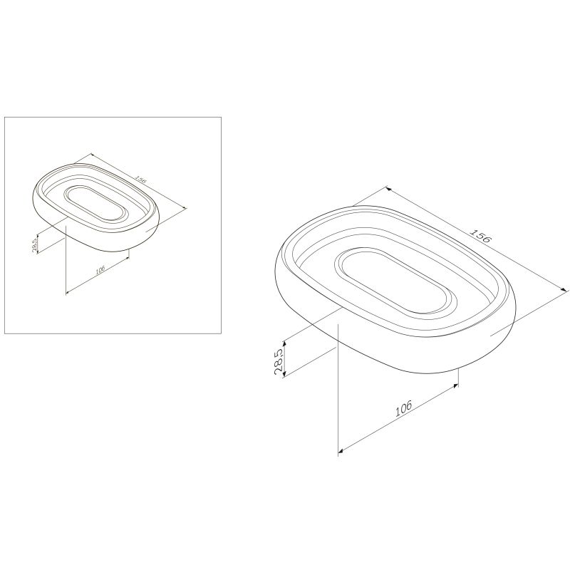 Мыльница AM.PM Sensation A3031200 Хром