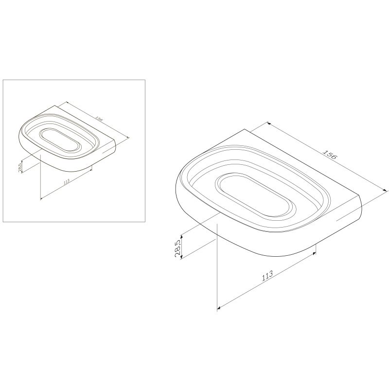 Мыльница AM.PM Sensation A3034200 Хром