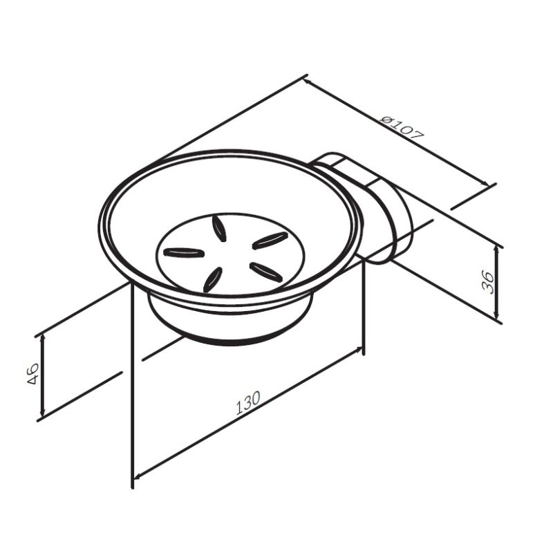 Мыльница AM.PM Sense L A7434200 Хром