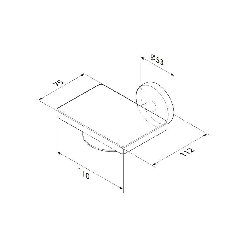 Мыльница AM.PM X-Joy A85A34222 Черная матовая