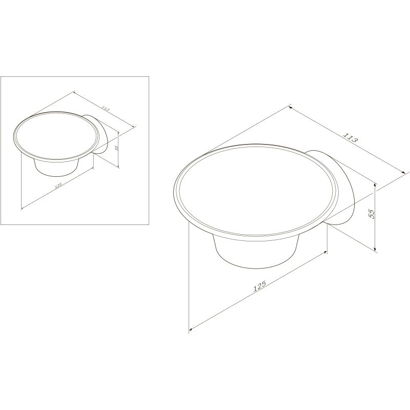 Мыльница AM.PM Like A8034200 Хром