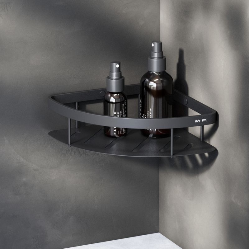 Полка корзина AM.PM Sense L A7454122 угловая Черная матовая