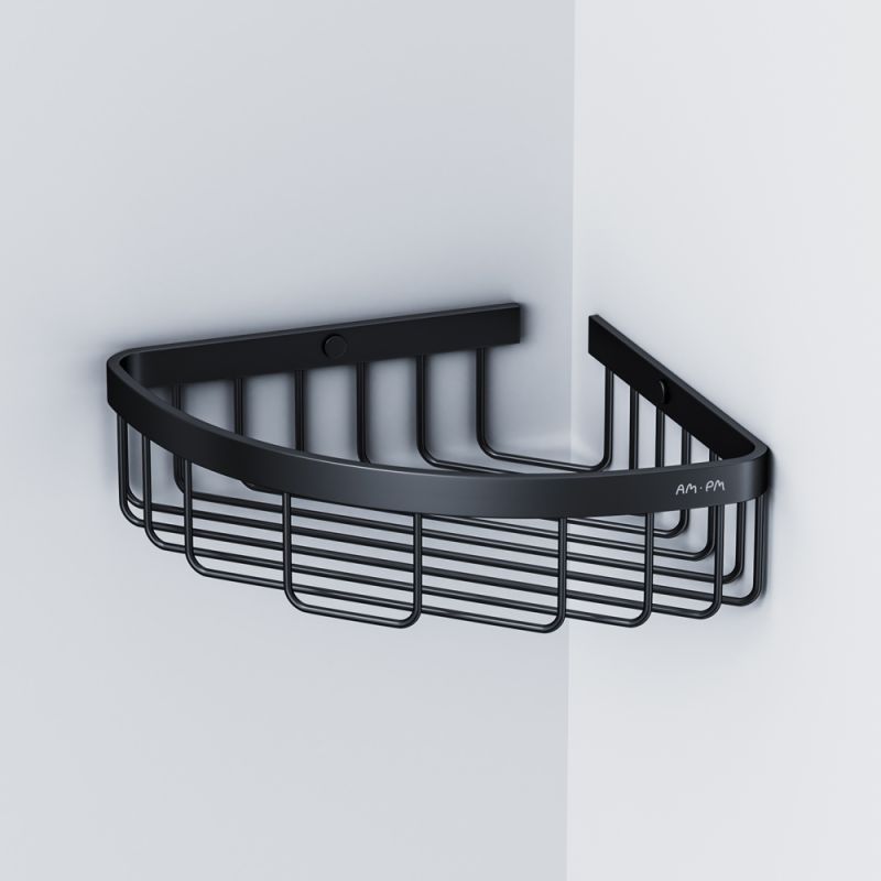 Полка корзина AM.PM Sense L A7452122 угловая Черная матовая