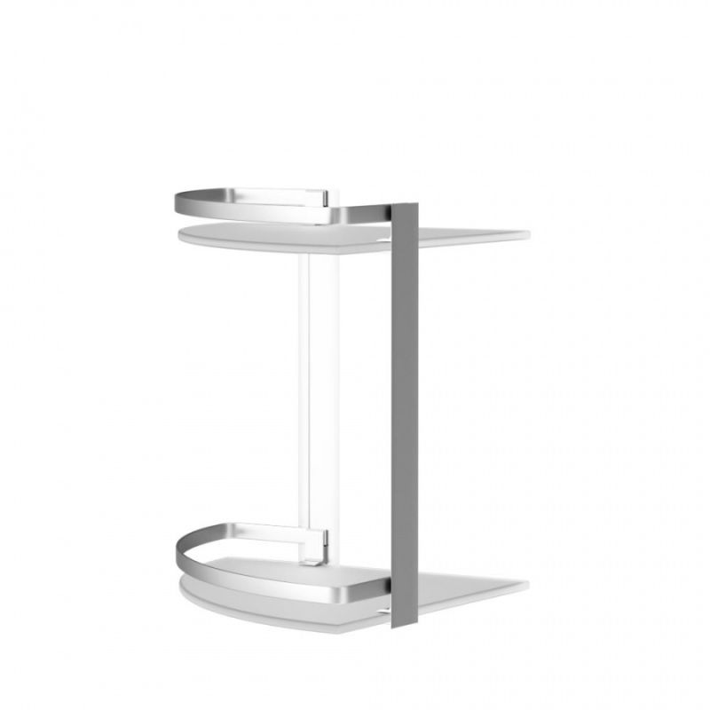 Стеклянная полка AM.PM Sense L A7456200 угловая Серебристая