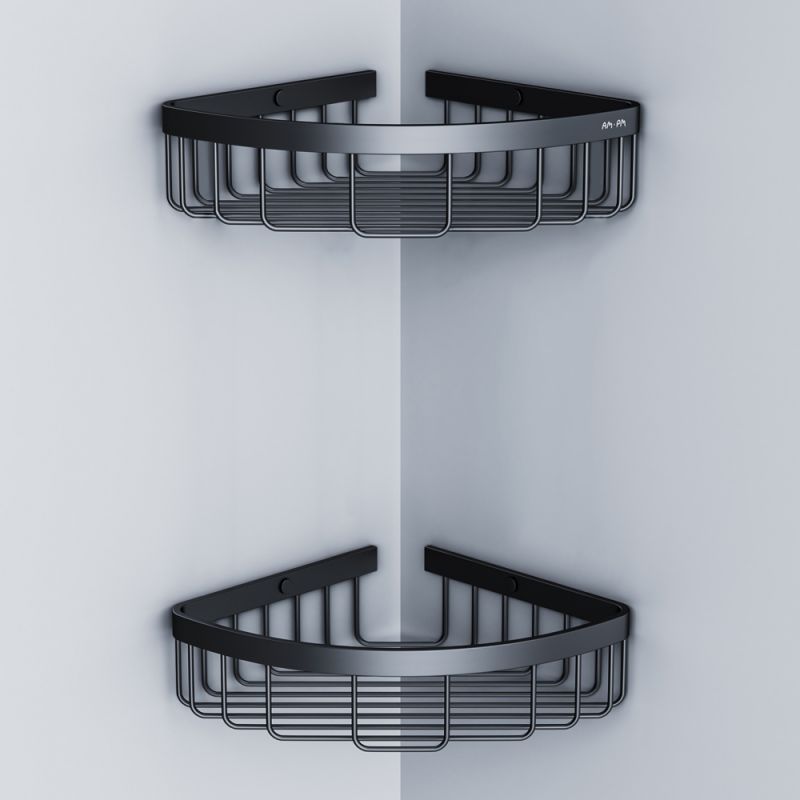 Полка корзина AM.PM Sense L A7452222 угловая Черная матовая