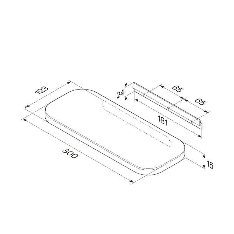 Полка для душа AM.PM Func A8F37600 Хром