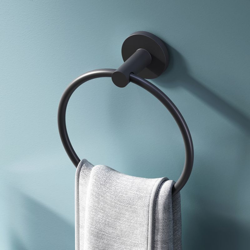 Кольцо для полотенец AM.PM X-Joy A85A34422 Черное матовое