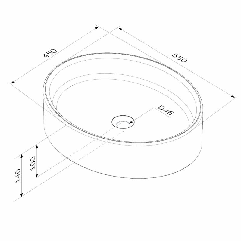 Раковина-чаша AM.PM Func 55 M8FWCC20550WG Белая