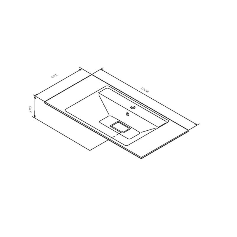 Раковина AM.PM Inspire V2.0 100 M50AWPX1001WG Белая