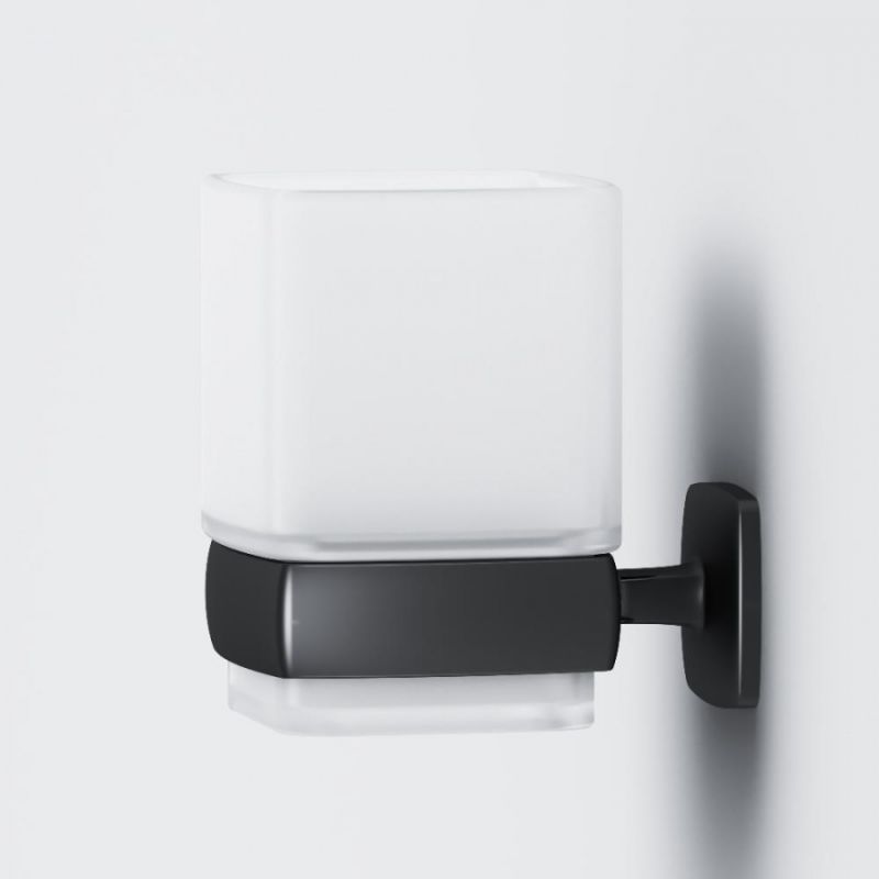 Стакан для зубных щеток AM.PM Gem A9034322 Черный Белый