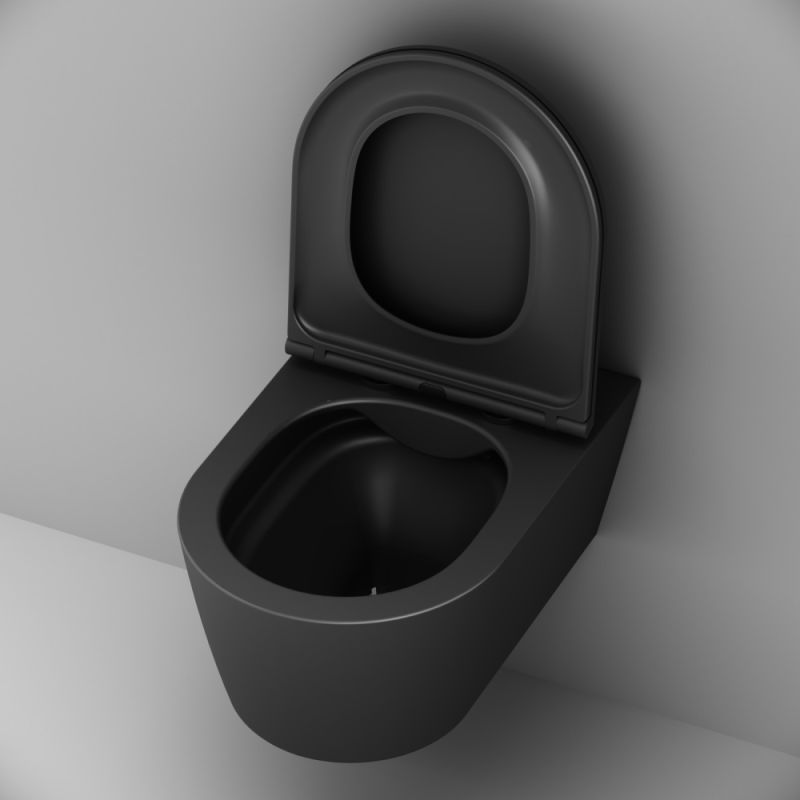 Унитаз AM.PM Func FlashClean C8F1701MBSC подвесной Черный матовый с сиденьем Микролифт