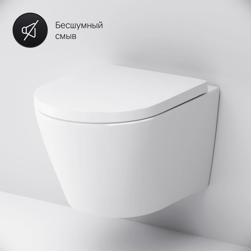 Унитаз AM.PM Sense FlashClean C741701SC подвесной с сиденьем Микролифт