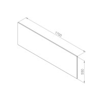 Фронтальная панель для ванны AM.PM Inspire V2.0 170 W52A-170-075W-P Белая