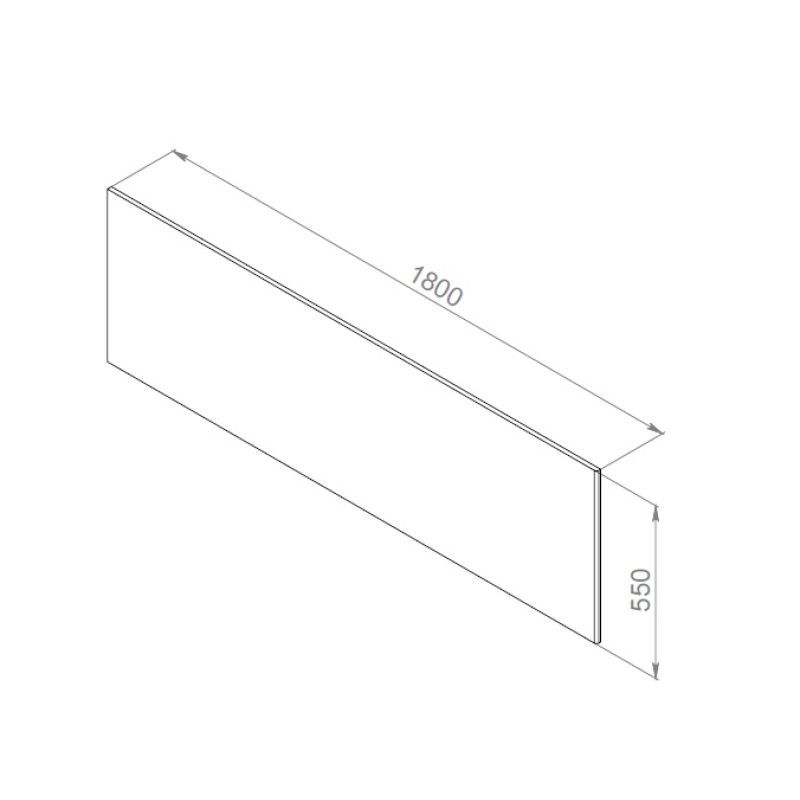 Фронтальная панель для ванны AM.PM Inspire V2.0 180 W52A-180-080W-P Белая