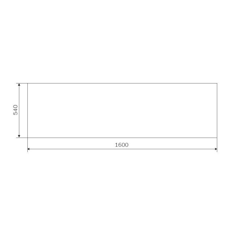 Фронтальная панель для ванны AM.PM Gem 160 W93A-160-070W-P Белая