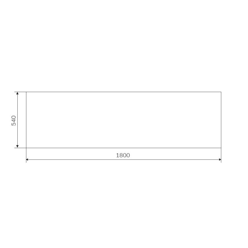 Фронтальная панель для ванны AM.PM Gem 180 W93A-180-070W-P Белая