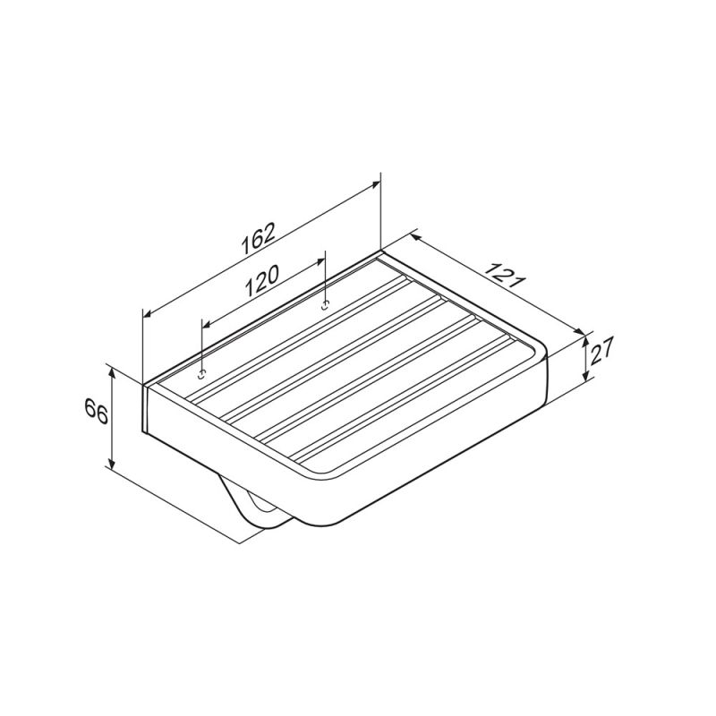 Держатель туалетной бумаги Damixa Jupiter DA77341500 с полкой Черный Хром