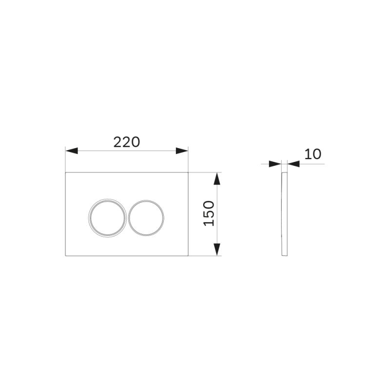 Клавиша Am.Pm ProC L, механическая, белый глянцевый, I070101