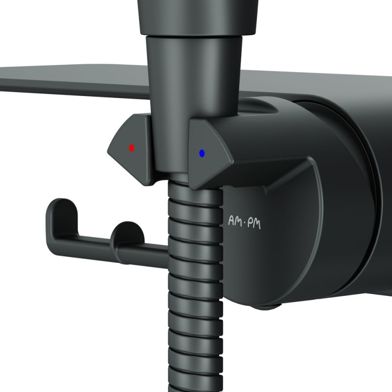 Гигиенический душ со смесителем AM.PM Func F0H8F922 Черный матовый