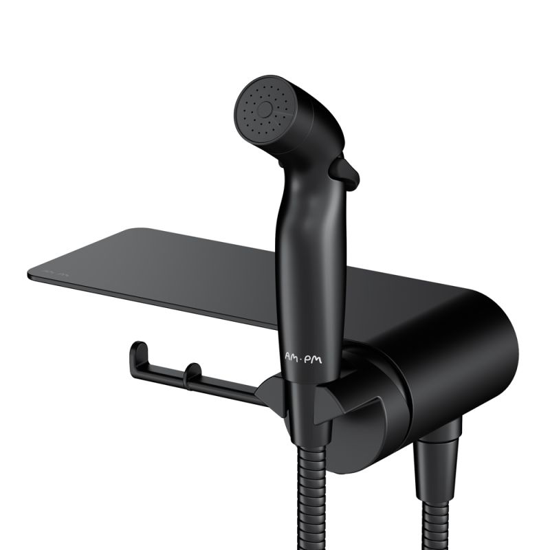 Гигиенический душ со смесителем AM.PM Func F0H8F922 Черный матовый