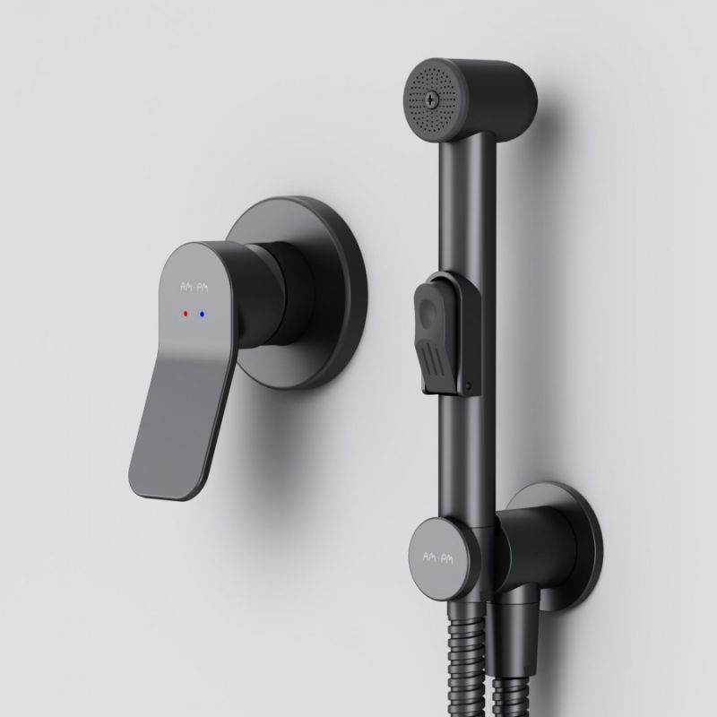 Гигиенический душ со смесителем AM.PM X-Joy F40H85A22 Черный