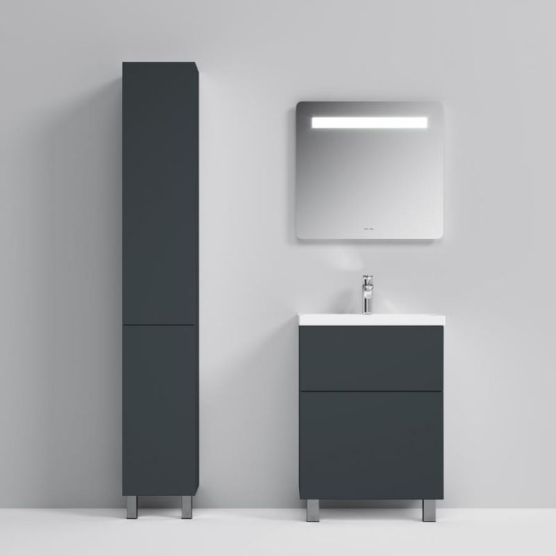 Шкаф пенал AM.PM Gem 30 R M90CHR0306BM подвесной Черный матовый