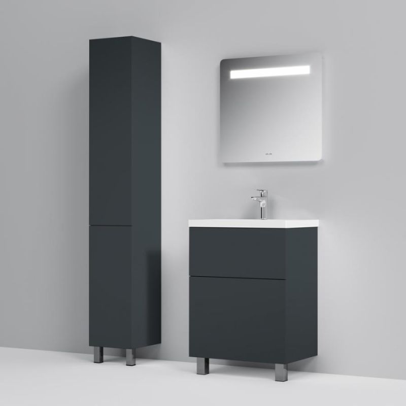 Шкаф пенал AM.PM Gem 30 R M90CHR0306BM подвесной Черный матовый