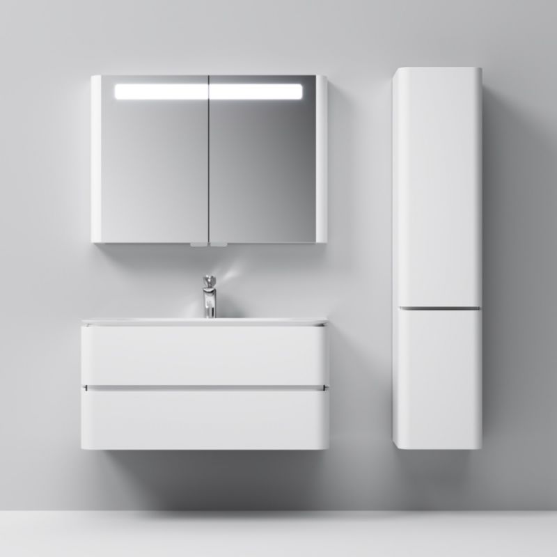 Шкаф-пенал 40 AM.PM Sensation M30CHL0406WG белый лак левый