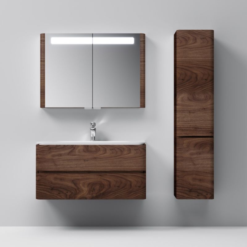 Шкаф пенал AM.PM Sensation 40 L M30CHL0406TF подвесной Табачный дуб