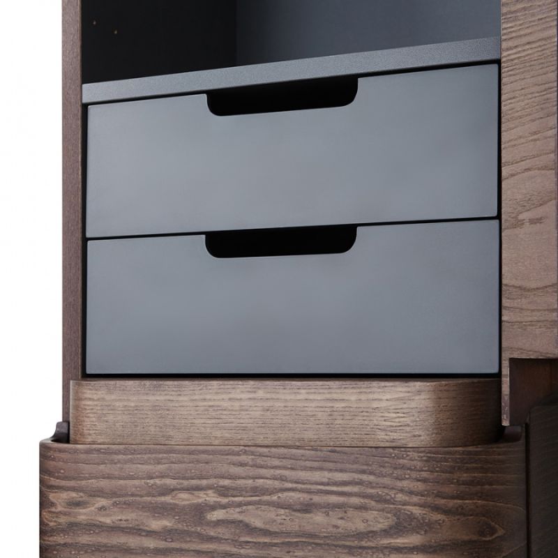 Шкаф пенал AM.PM Sensation 40 L M30CHL0406TF подвесной Табачный дуб