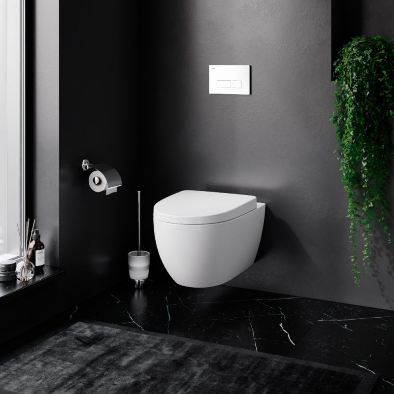 Комплект унитаза с инсталляцией AM.PM Awe IS47001.111738 с сиденьем Микролифт и Белой клавишей смыва