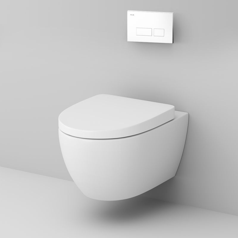 Комплект унитаза с инсталляцией AM.PM Awe IS47001.111738 с сиденьем Микролифт и Белой клавишей смыва
