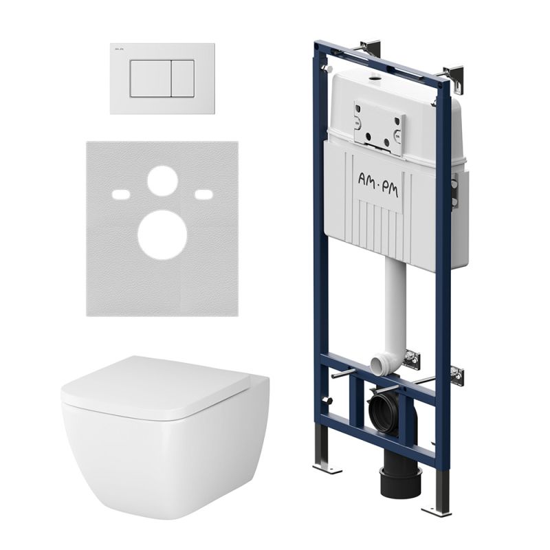 Унитаз с инсталляцией Am.Pm Gem IS100201.901701