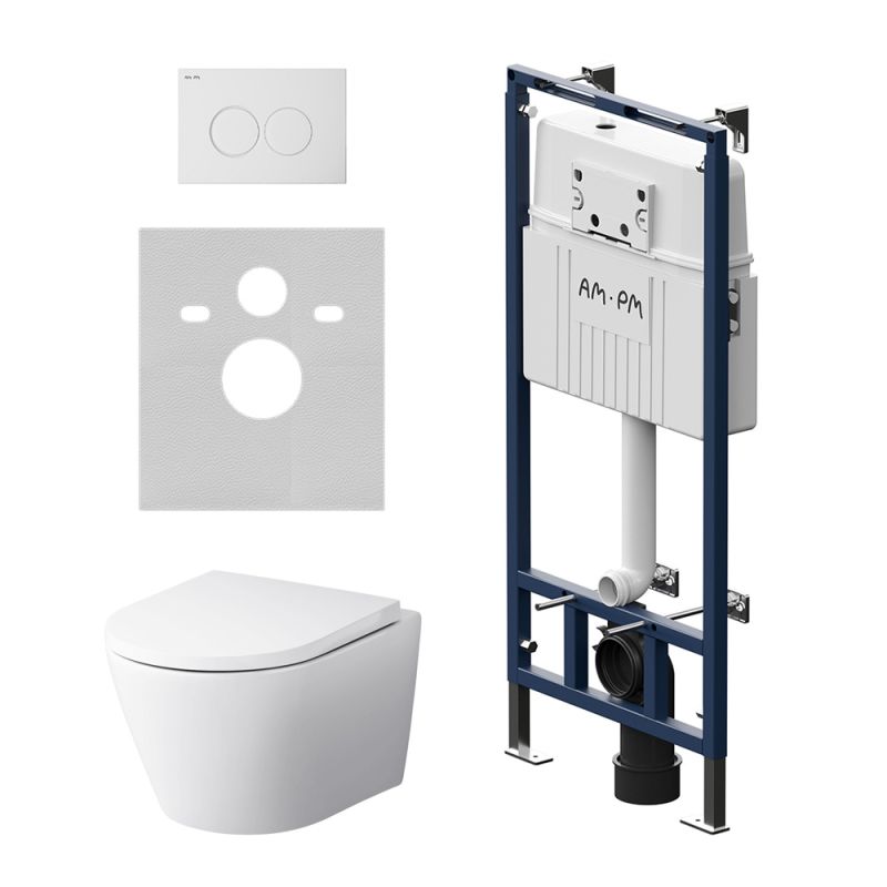 Унитаз с инсталляцией Am.Pm Sense IS100101.741701