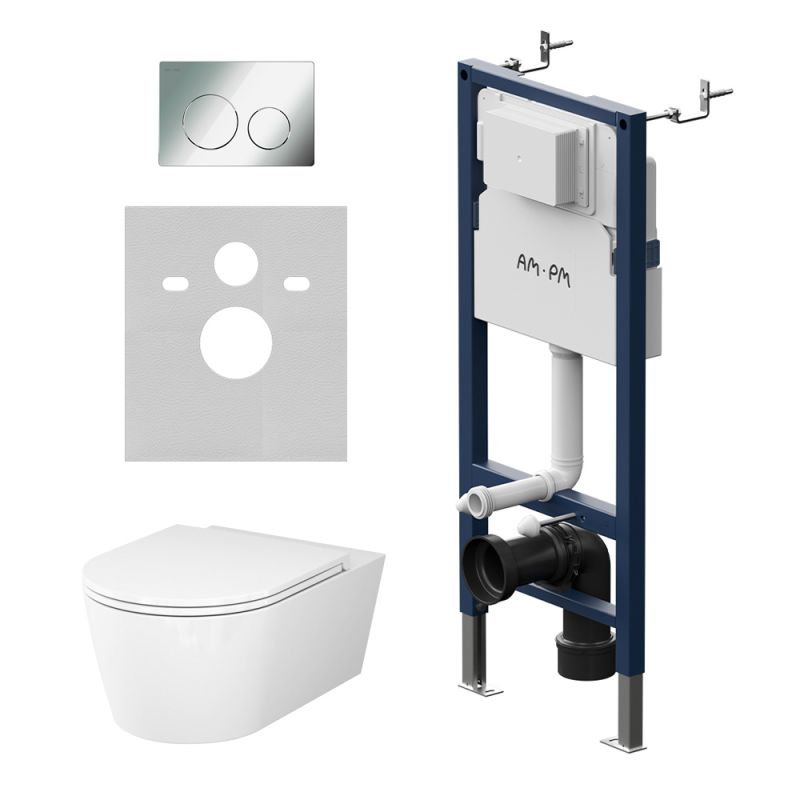 Унитаз с инсталляцией Am.Pm Func IS90151.8F1701