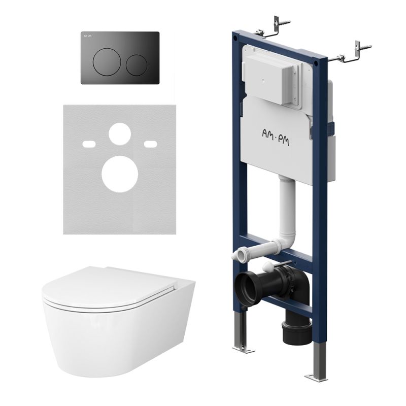 Унитаз с инсталляцией Am.Pm Func IS90138.8F1701