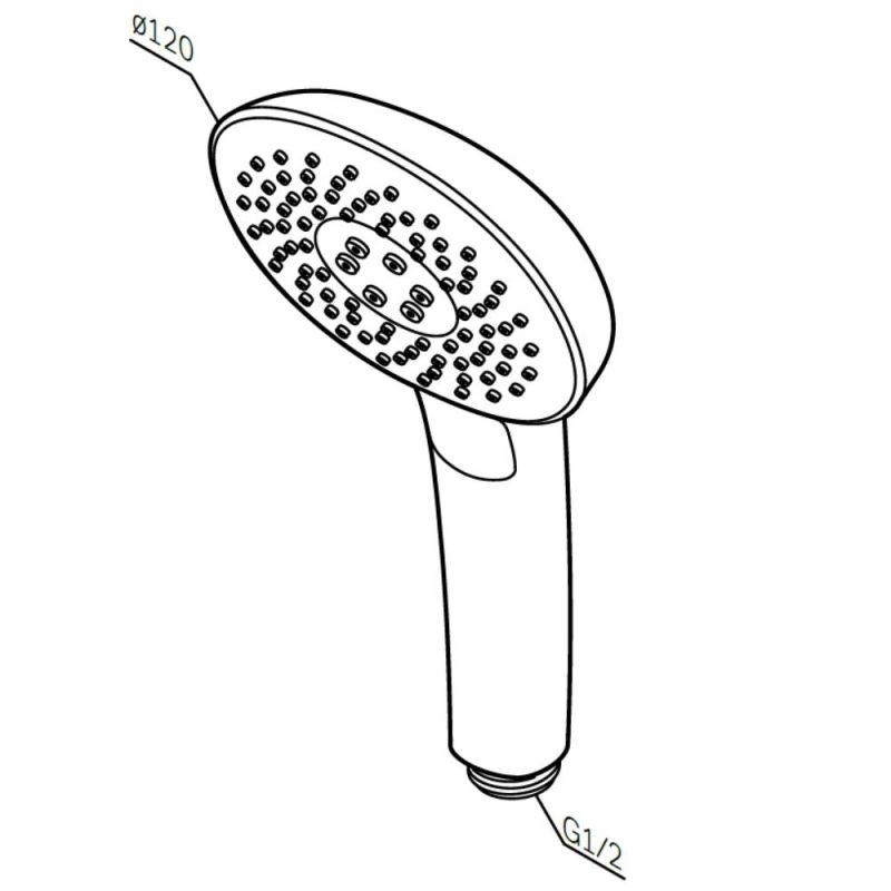 Ручной душ AM.PM Spirit V2.0 F0270A000 круглый Хром