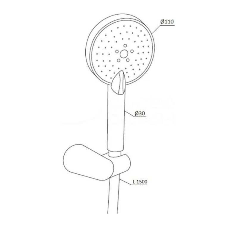 Душевой гарнитур RedBlu by Damixa Origin One 2.0 918110000 Хром