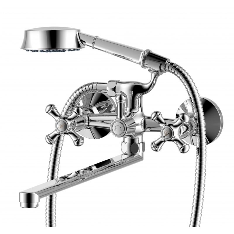 Смеситель для ванны и душа RedBlu by Damixa Retro 239500000 универсальный Хром