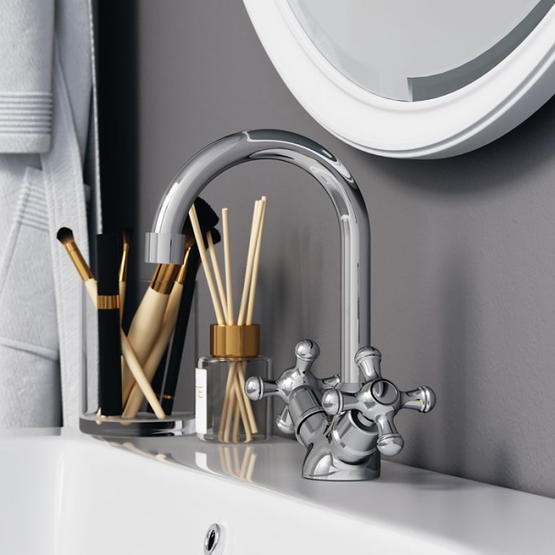 Смеситель для раковины RedBlu by Damixa Retro 230210000 Хром