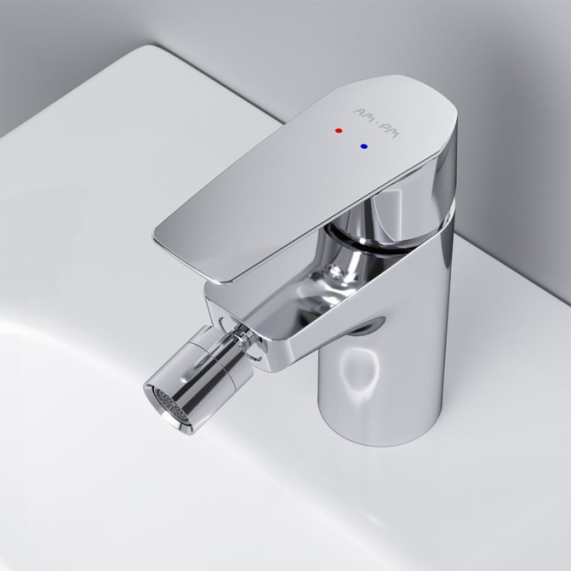 Смеситель для биде AM.PM X-Joy F85A83100 с донным клапаном Хром