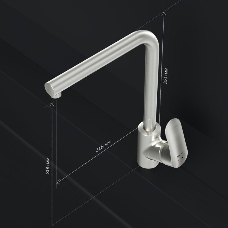 Смеситель для кухни AM.PM Like F8005011 Сатин