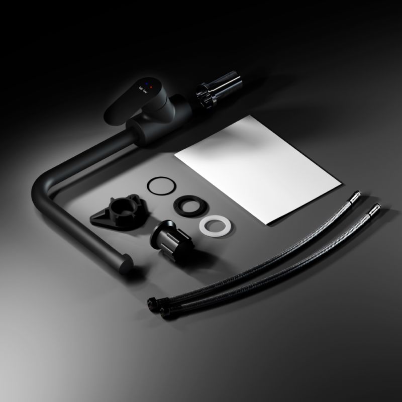 Смеситель для кухни AM.PM Like F8005022 Черный матовый